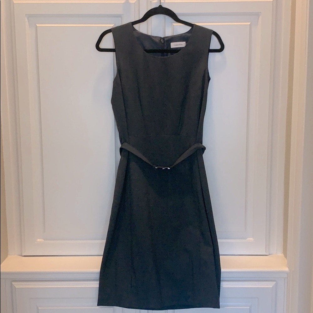 Gray Calvin Klein Business/Cocktail Dress - 6